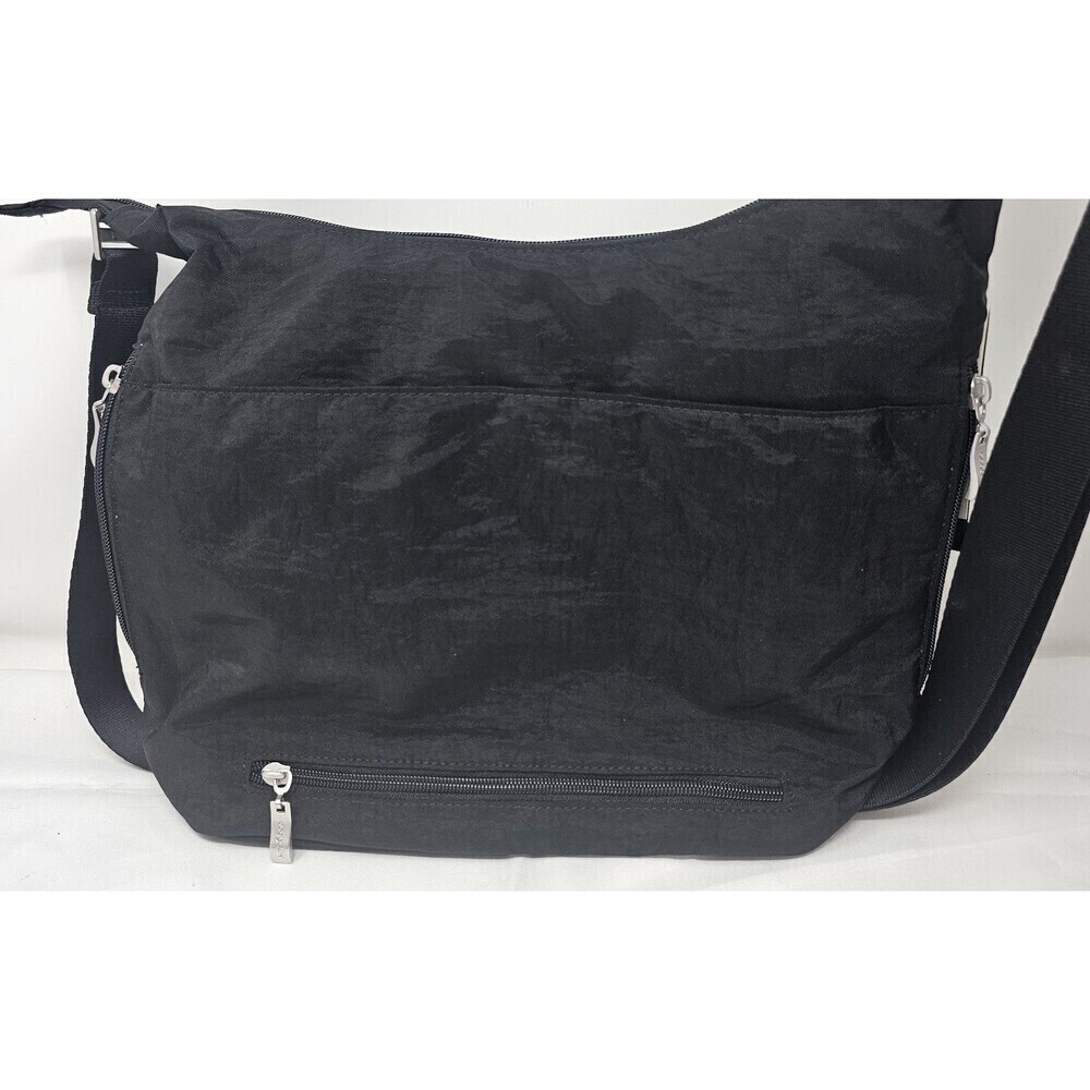Baggallini Women's Black Nylon Hobo Crossbody Bag with RFID Wristlet Travel NWT - Picture 3 of 16